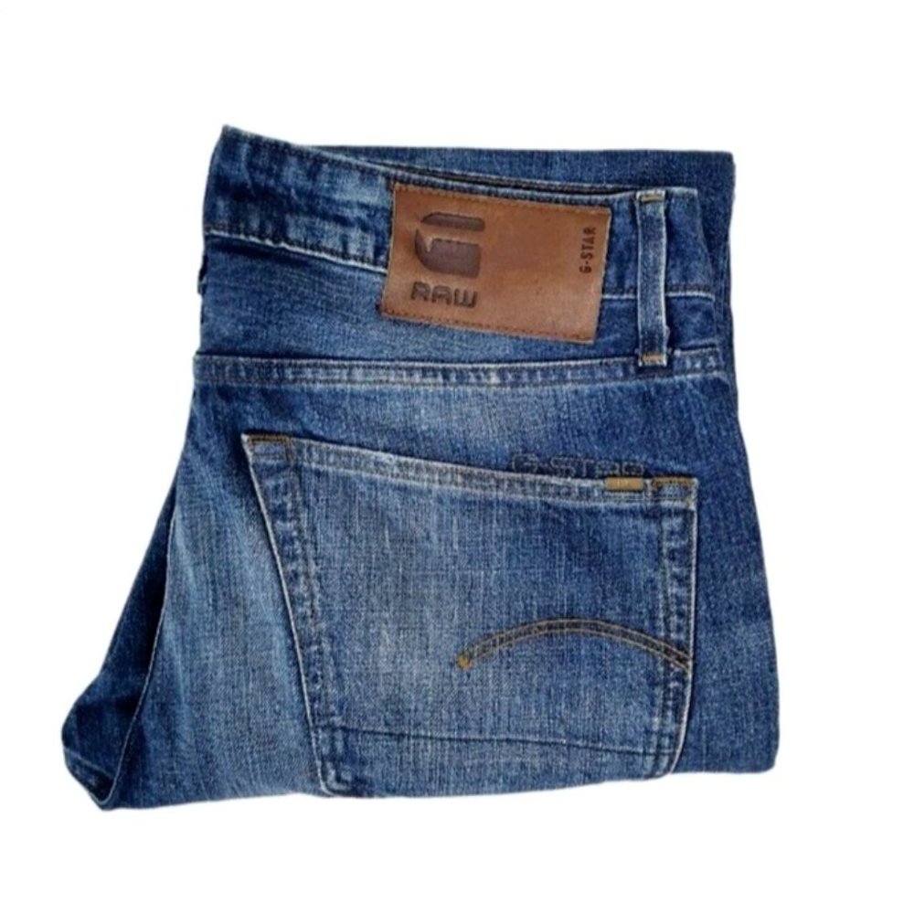 G-Star Raw Men's Jeans W 31 L 34 Blue Straight Leg Reg Fit 3301 GOOD CONDITION - Picture 1 of 10